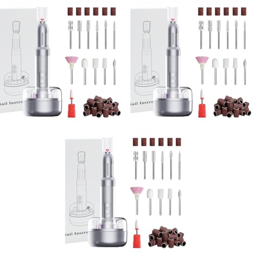 MAYCREATE® Nail Drill Machine with 12 Drill Bits 6 Speeds USB for Acrylic Gel Salon Portable Manicure Pedicure for Art DIY Extension 3PCS MAYCREATE® Nail Drill Machine with 12 Drill Bits 6 Speeds USB for Acrylic Gel Salon Portable Manicure Pedicure for Art DIY Extension 3PCS